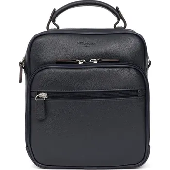 Pánská aktovka Pánská kožená taška přes rameno Hexagona Voode - černá