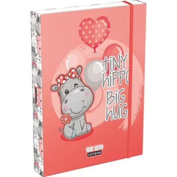 Set školních potřeb box na sešity A5 Lollipop Thiny Hippo 24
