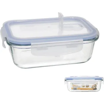 Dóza na potraviny mísa 0,38l sklo s UH víkem klik-klak