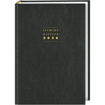 Terminer A6, Leder schwarz 2026