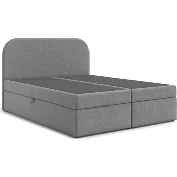 Postel Čalouněná postel LARO s úložným prostorem 140x200 cm Šedá
