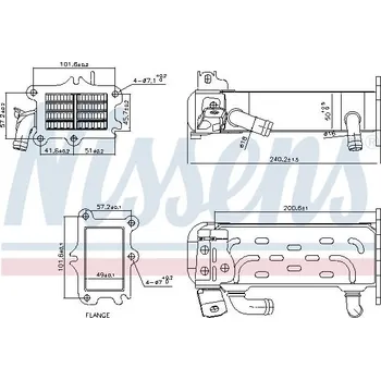 Palivový chladič Chladič, recirkulace spalin NISSENS 989447
