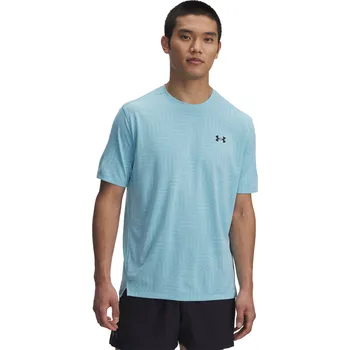Pánské tričko Pánské Tričko s krátkým rukávem UNDER ARMOUR UA TECH VENT GEOTESSA SS 1382182-494 – Modrá S