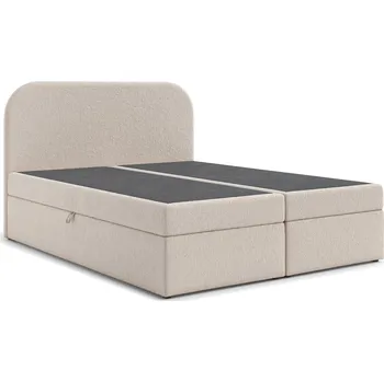 Postel Čalouněná postel LARO s úložným prostorem 180x200 cm Hnědá