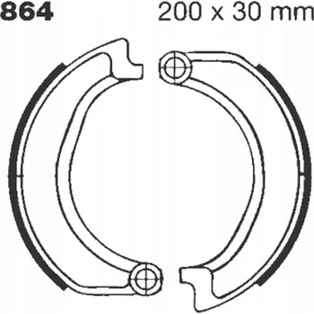 Motodíl BRZDOVÉ ČELISTI EBC BMW R50 R60 R75