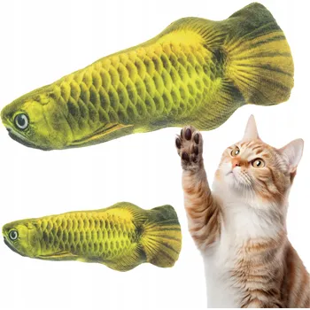 Hračka pro kočku Hračka pro kočky Wesoły Pupil Hračka pro kočky RYBKA fish plyšová hračka RYBA interaktivní na vyhazování