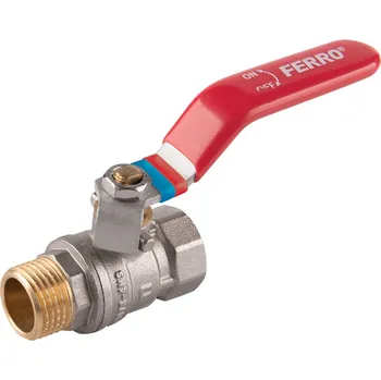 Ventil Ferro Kulový kohout 6/4", páka ŠM - jeden vnější závit