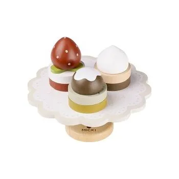 Dětská kuchyňka Patera z ciastkami drewniana