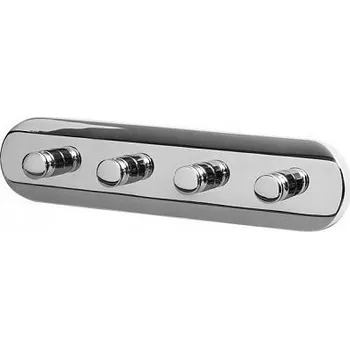 Věšák BISK CHROMA Věšák 4-háčkový chromovaný 01421