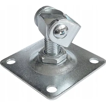 pant Nastavitelný pant pro bránu/branku, ocel pozink M20, základna 100x100x4 mm, 20.02