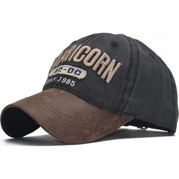 Kšiltovka EDIKO Čepice s kšiltem Bavlněná Kšiltovka Capricorn Černá