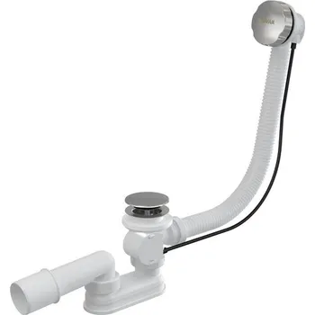 Sifon Ravak Vanový sifon 800 B K/K chrom, vanový sifon ovládaný kolečkem přepadu, délka 80 cm