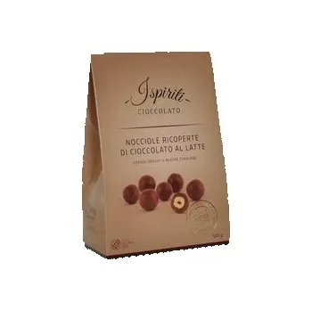 Sušená potravina ISPIRITI Lískové ořechy v mléčné čokoládě 120g