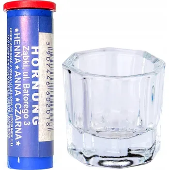 Barva na řasy a obočí SADA pro barvení obočí hennou ANNA HORNUNG černá + SKLENĚNÁ MISKA