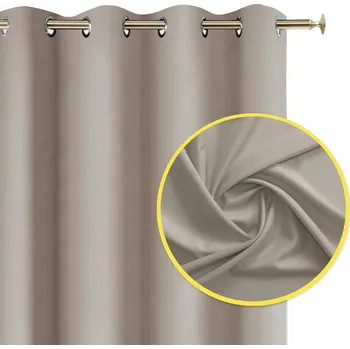 Obraz ZÁCLONY DO OBÝVÁKU HOTOVÉ S KOLEČKY BÉŽOVÉ 140X240 BASIC