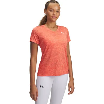 Dámské tričko Dámské Tričko s krátkým rukávem UNDER ARMOUR TECH SSV- TWIST 1384227-847 – Oranžová XS