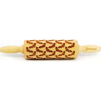 Váleček na těsto Váleček s gravírovaným vzorem NETOPÝŘI