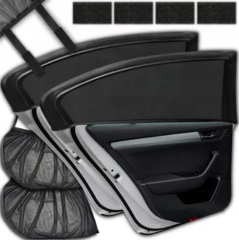 Stínítko do auta 2X SLUNEČNÍ CLONA NA OKNO DO AUTA ZADNÍHO SKLA UV