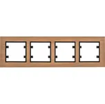 Rámeček čtyřnásobný Hager hnědý