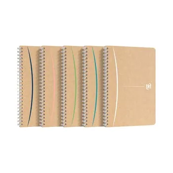 Zápisník Oxford - Blok spirálový Oxford Touareg A5/90 listů linkovaný, mix