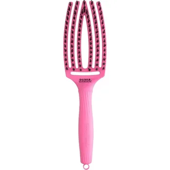 kartáč na vlasy Olivia Garden Fingerbrush Dolce Vita Pink Granita - granátová růžová
