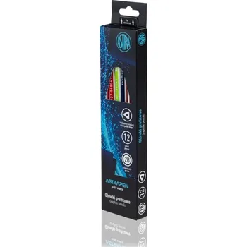 Set školních potřeb Ołówek grafitowy z gumką 2B (12szt) ASTRA