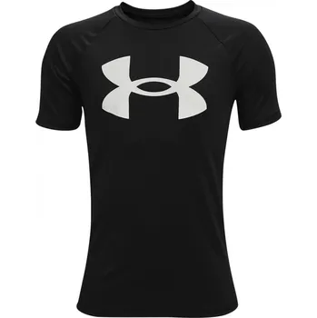 Under Armour Tech™ Big Logo Short Sleeve Juniors Black/White 9 -10 Years (M)