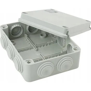 Elektroinstalační krabice INSTALAČNÍ KRABICE HERMETICKÁ NA OMÍTKU BOX 190x145x80 IP44