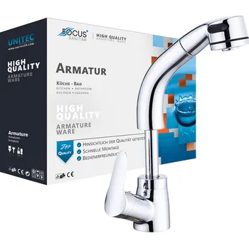 Vodovodní baterie Focus Sanitar Bateria baterie Focus stříbrná, volně stojící