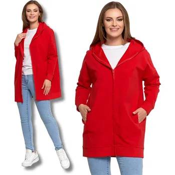 Dámská mikina Dámská MIKINA MORAJ se MORAJ , dlouhá, hladká, s S KAPUCÍ - XL/XXL