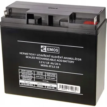 Záložní baterie AKUMULÁTOR BEZÚDRŽBOVÝ AGM 12V 18Ah