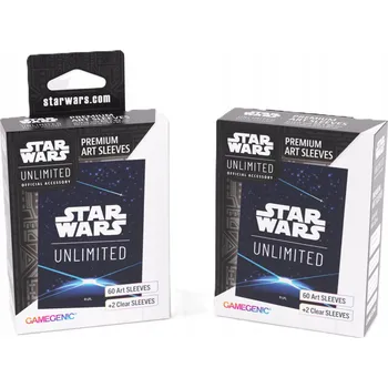 Příslušenství k deskovým hrám Gamegenic: Star Wars Unlimited - Prémiové obaly na karty - Zadní strana modrá