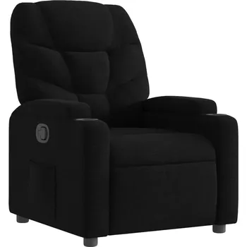 Křeslo Rozkládací křeslo, černé, potažené látkou