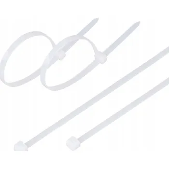 Stahovací páska Upínací pásky stahovací pásky bílé 2,5 x 100 /100ks