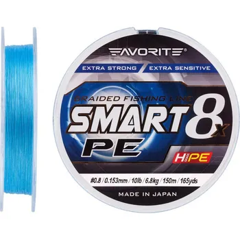 Favorite Šňůra Smart PE 8X 0,242mm 150m Modrá