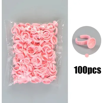 Jednorázové prstýnky na lepidlo pro řasy | kosmetické pomůcky, nástroje - STPE-5