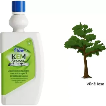 WC čistič WC Chemie Flow Kem Green Fresh Forest - koncentrát, 750 ml