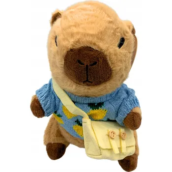 plyšák Plyšák Kapybara Svetr s kabelkou Plyšový Mazlíček Přítulníček Plyšová 25 cm