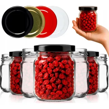 Sklenice Sklenice s víčkem Superbutelki, průměr 53 mm, 50 ks