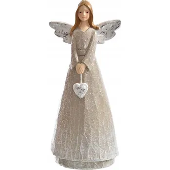 Obraz Anděl se srdem 19cm BEIGE