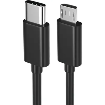 Datový kabel Rychlonabíjecí kabel USB C na Micro USB 1 m 2.4A nabíjecí a synchronizační kabel přenos dat Micro 2.0 480 Mb/s kompatibilní zařízení