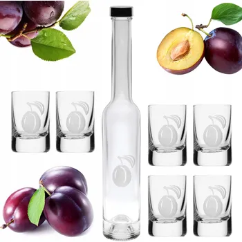 Sklenice Skleničky na likér, sklenice na vodku , koktejlové skleničky , poháry Celebration PLUM bezbarvé 30ml 7 ks