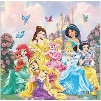 Papírový ubrousek Papírové ubrousky 16x16cm 20ks princezny - Cakesicq