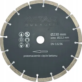 Řezný kotouč Diamantový kotouč 230 x 22,2 mm pro betonu, segmentový GETAR (DCD230C-GT)