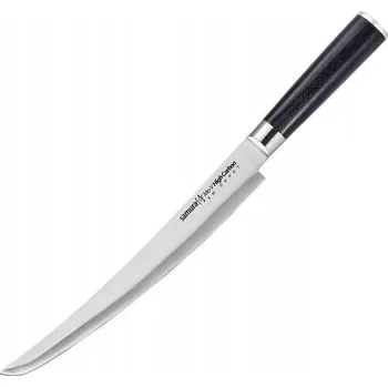 Kuchyňský nůž Samura Mo-V Nůž Kuchyňský Slicing Tanto 240mm - Ocel AUS-8, Rukojeť G-10