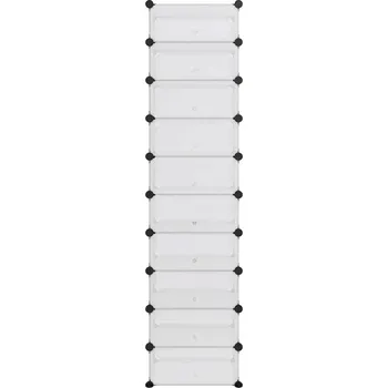 Stojan na boty, průhledný, 44 x 32 x 174 cm, PP