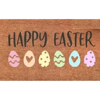 Kokosová rohožka před dveře 40x60 Couleur Veselé Velikonoce, velikonoční