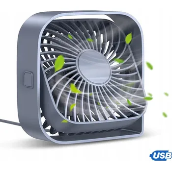 Domácí ventilátor PŘENOSNÝ STOLNÍ VENTILÁTOR TICHÝ VENTILÁTOR USB 360° 3 RYCHLOSTNÍ STUPNĚ SILNÝ!