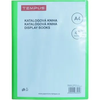Archivační box katalogová kniha Tempus 40 listů zelená