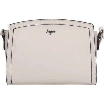 Kabelka Dámská kožená kabelka Lagen LUMIA Off White